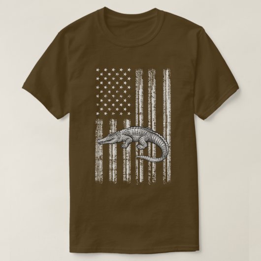 Alligator 4 juli Amerikaans VS T-shirt (Design voorkant)