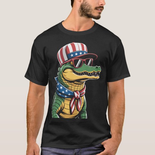 Alligator 4 juli t-shirt (Voorkant)