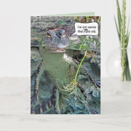 Alligator 70th Birthday Kaart