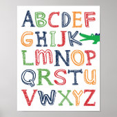 Alligator ABC Poster (Voorkant)