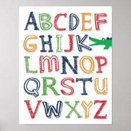 Alligator ABC Poster