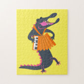 Alligator-afspeelaccordeon Legpuzzel (Verticaal)