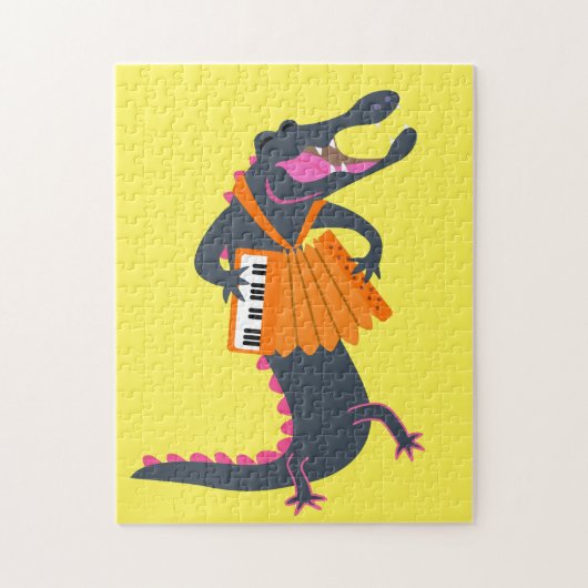 Alligator-afspeelaccordeon Legpuzzel (Verticaal)