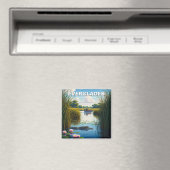 Alligator Airboat Everglades Nationaal Park Florid Magneet (Insitu (Vaatwasser))