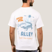 Alligator Alley Gator Wrestler  Typografie T-shirt (Achterkant)
