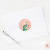 Alligator · Alphabet Monogram Leuke School Kindero Ronde Sticker (Envelop)