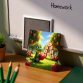 Alligator Andy – Kids Art Magnet - Apple