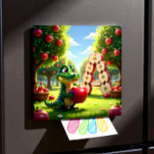 Alligator Andy – Kids Art Magnet - Apple