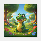 Alligator Andy – Kids Art Magnet - Hello Bees (Voorkant)