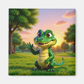 Alligator Andy – Kids Art  Magnet - Hi (Voorkant)