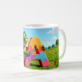 Alligator Andy Mug – A – Alphabet  Koffiemok (Voorkant rechts)