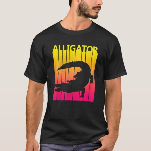 Alligator Animal Retro Costuum T-shirt (Voorkant)