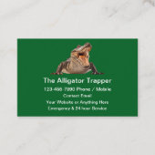 Alligator Animal Trapper Theme Visitekaartje (Voorkant)