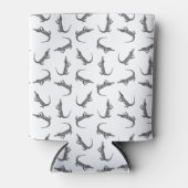 Alligator Art Pattern CUSTOM BG COLOR Blikjeskoeler (Voorkant)