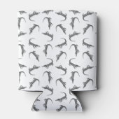 Alligator Art Pattern CUSTOM BG COLOR Blikjeskoeler (Achterkant)
