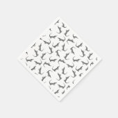 Alligator  Art Pattern CUSTOM BG COLOR Servet (Hoek)