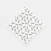 Alligator  Art Pattern CUSTOM BG COLOR Servet (Hoek)