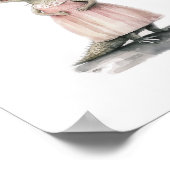 Alligator Art Print - "Alligator in roze" (Hoek)