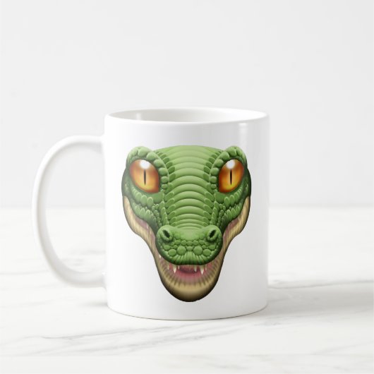 Alligator Avatar-Mok panic Button Koffiemok (Links)