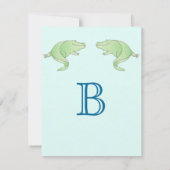 Alligator Baby Boy Shower-uitnodigingen Kaart (Achterkant)