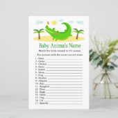 Alligator Baby Dieren Naam Game (Staand voorkant)