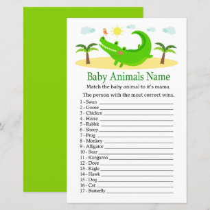 Alligator Baby Dieren Naam Game