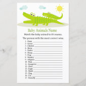Alligator Baby Dieren Naam Game (Voorkant)