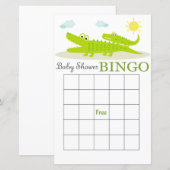 Alligator baby shower bingo (Voorkant / Achterkant)