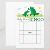 Alligator baby shower bingo (Voorkant / Achterkant)