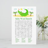 Alligator Baby shower Word Search Game (Staand voorkant)