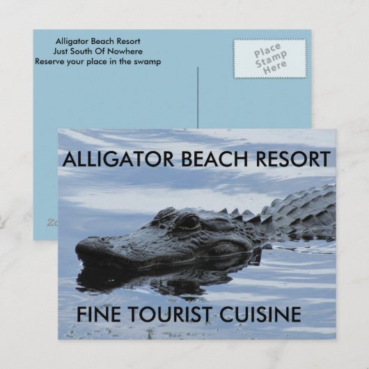 Alligator Beach Resort Briefkaart (Voorkant / Achterkant)