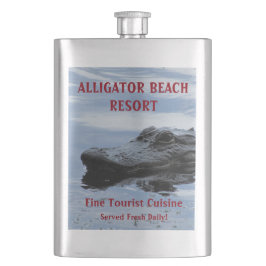 Alligator Beach Resort Flask Heupfles