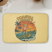 Alligator Beach Surfing | Retro Gator Coastal Surf Badmat