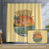 Alligator Beach Surfing | Retro Gator Coastal Surf Badmat