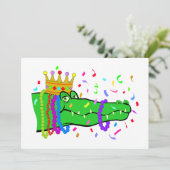 Alligator Beads Party Kaart (Staand voorkant)