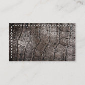 Alligator Bedrijfs QR Code Sociale Media Pictogram Visitekaartje (Achterkant)