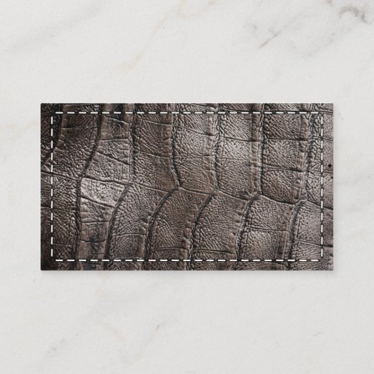 Alligator Bedrijfs QR Code Sociale Media Pictogram Visitekaartje (Achterkant)