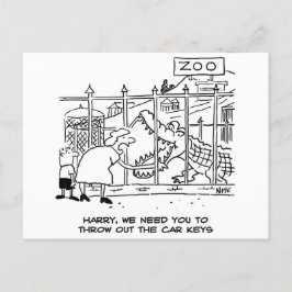 Alligator bij het Briefkaart van de dierentuin