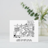 Alligator bij het Briefkaart van de dierentuin (Staand voorkant)