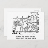 Alligator bij het Briefkaart van de dierentuin (Voorkant / Achterkant)