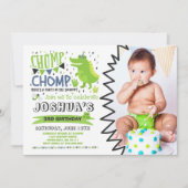 Alligator Birthday Invitation Crocodile Party Kaart (Voorkant)