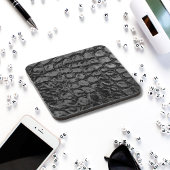 Alligator Black Faux Leather Bier Onderzetter