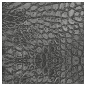 Alligator Black Faux Leather Stof (Close Up)