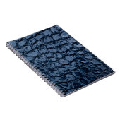 Alligator Blau Nepalleder Notitieboek (Rechterzijde)