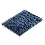 Alligator Blau Nepalleder Notitieboek (Linkerzijde)