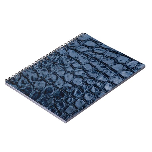 Alligator Blue Faux Leather Notitieboek (Linkerzijde)