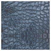 Alligator Blue Faux Leather Stof (Close Up)