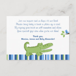 Alligator Blue/Green RSVP Enclosure Kaarten