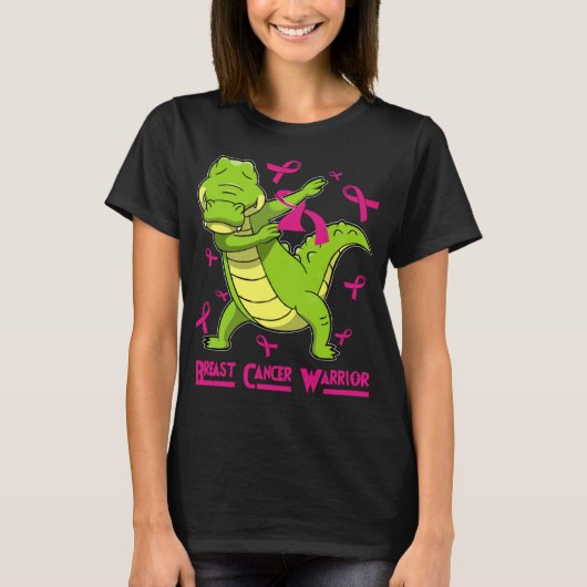 Alligator borstkanker t-shirt (Voorkant)