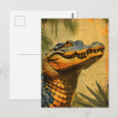 Alligator Briefkaart (Voorkant / Achterkant)